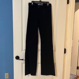 Betabrand Pants Small along Straight Leg Black Dress Yoga Pants Womens